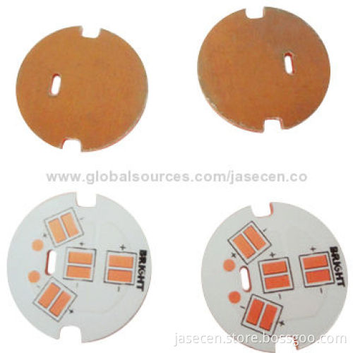 Copper PCB with white solder mask